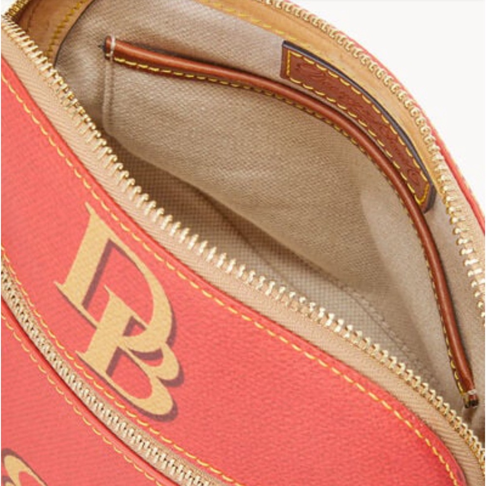 Dooney & Bourke Monogram Domed Crossbody Red - Picture 15 of 15